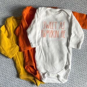 Set of 3 Fall Thanksgiving Onesies